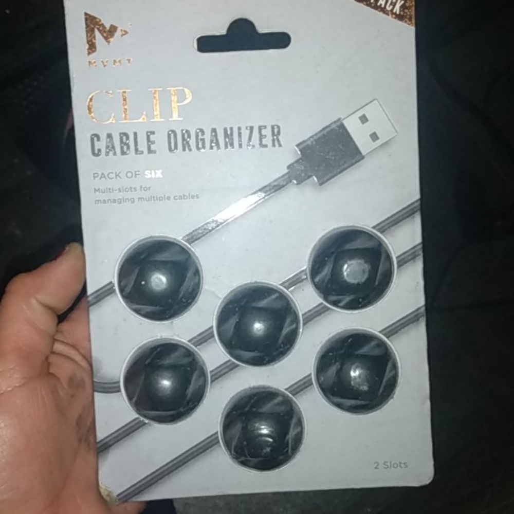 Cable organizer pack of 6